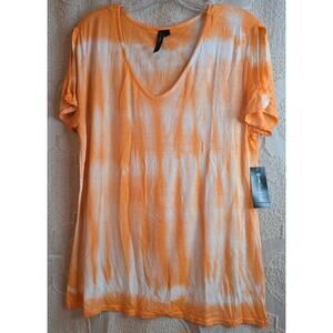 #225 Brand New With Tags Allie and Rob Orange Shirt Size M